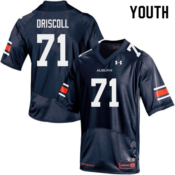 Youth #71 Jack Driscoll Auburn Tigers College Football Jerseys Sale-Navy